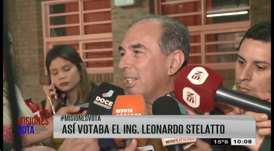 Así votaba el ingeniero Leonardo Stelatto 