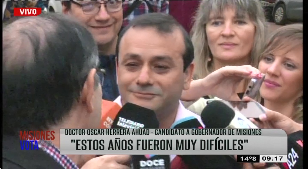 Voto del vicegobernador Oscar Herrera Ahuad