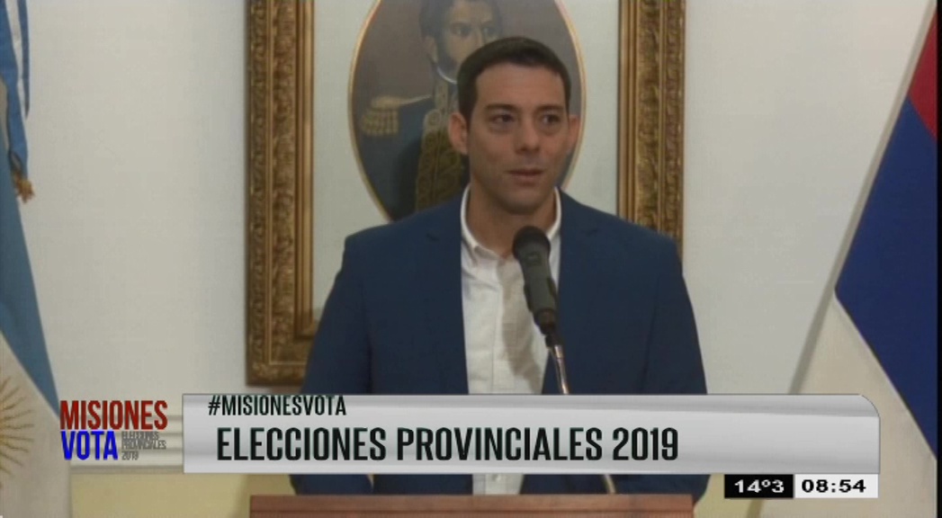 El ministro de Gobierno Marcelo Perez habló sobre el comienzo de las elecciones 