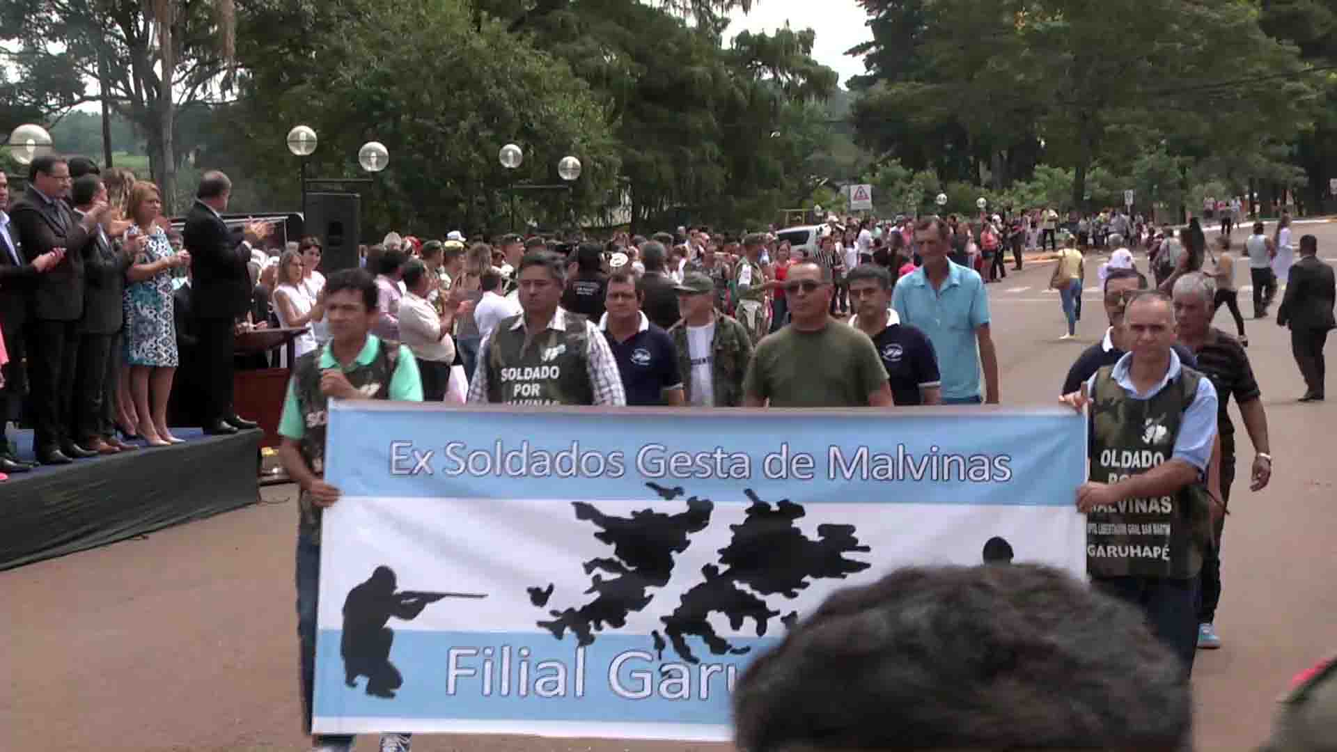 Campo Viera: realizaron el acto central del 2 de abril 