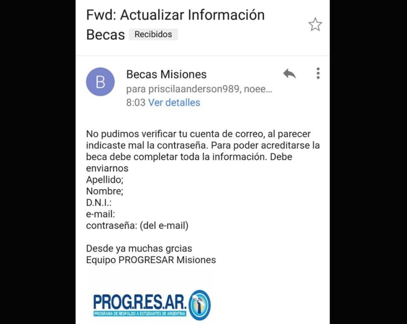 falso correo