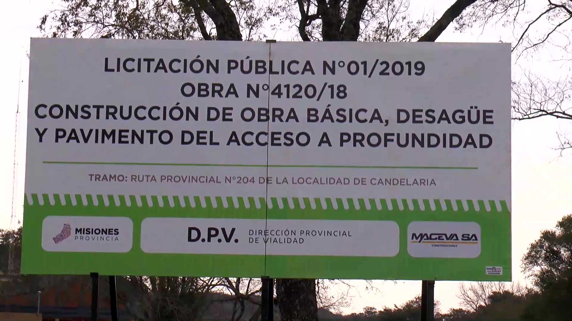 Vialidad inició la obra de acceso pavimentado a Profundidad