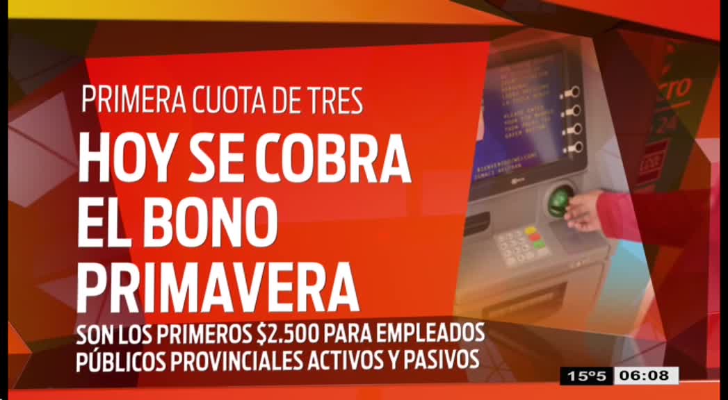 Hoy se cobra la primera cuota del bono primavera