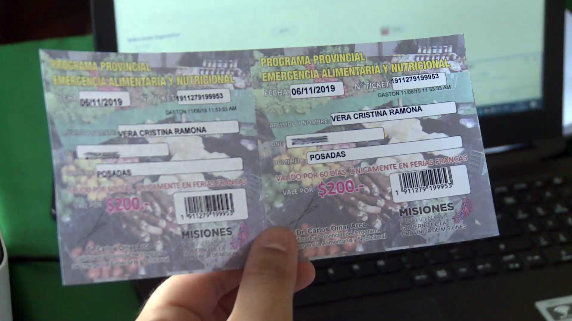 Este miércoles abonarán a los feriantes lo vendido a través de los tickets 