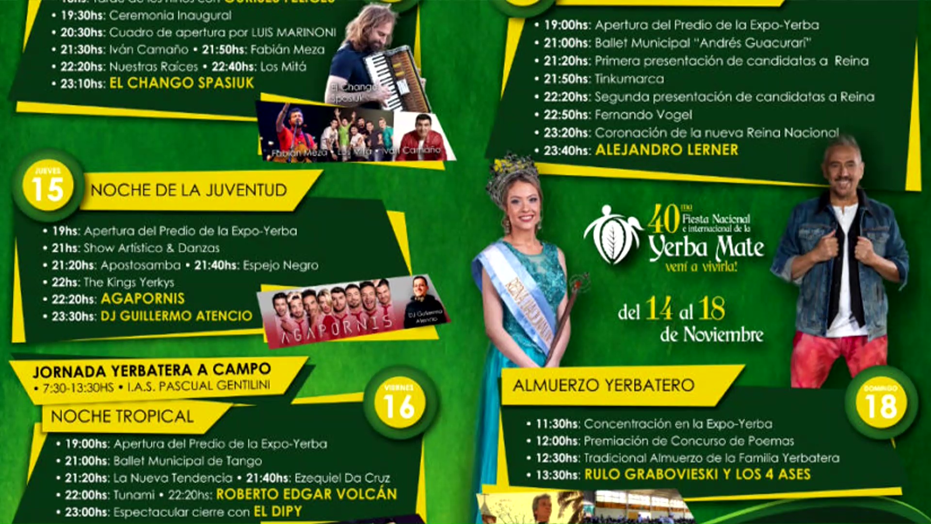 Apóstoles: comienza la Fiesta de la Yerba Mate