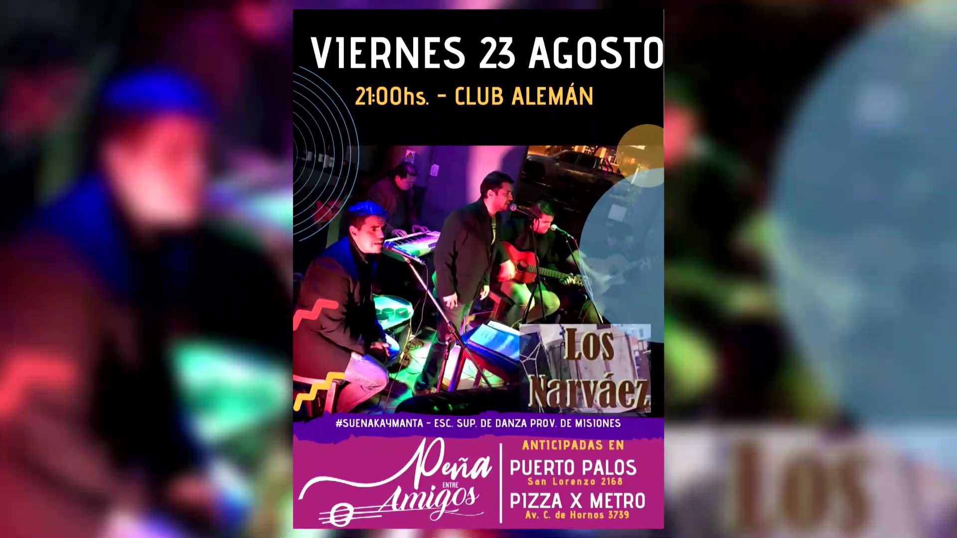 Este viernes peña de amigos en Posadas 