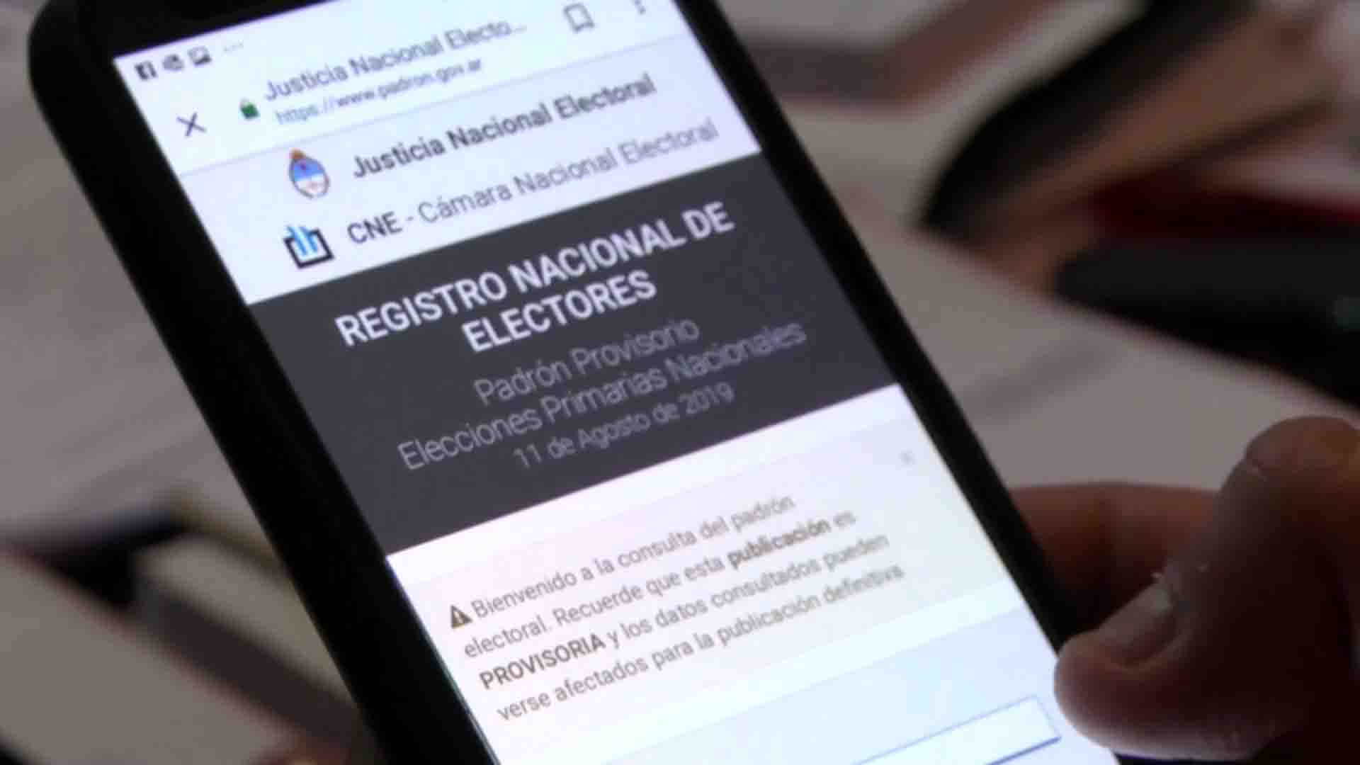 Elecciones nacionales: amplían plazo para reclamos en padrones 