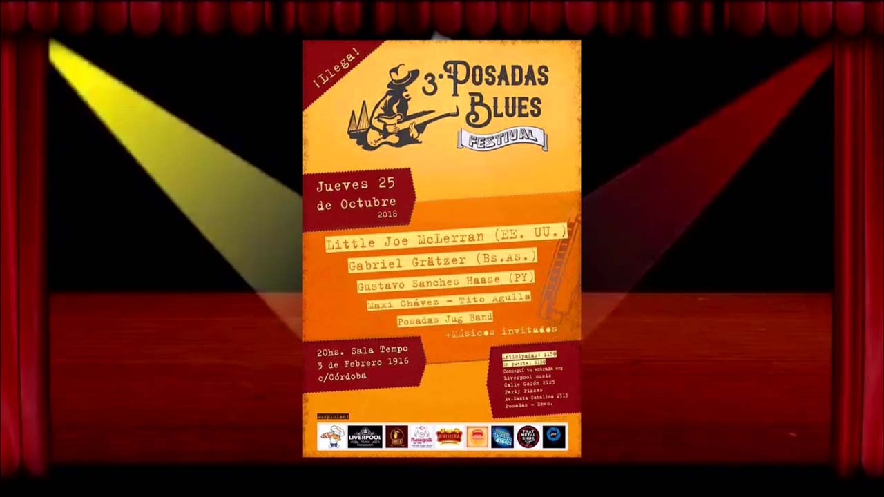 Guía de Show: Festival de Blues, Festival Misiones por Misiones y Teatro en Prosa del Parque del Conocimiento