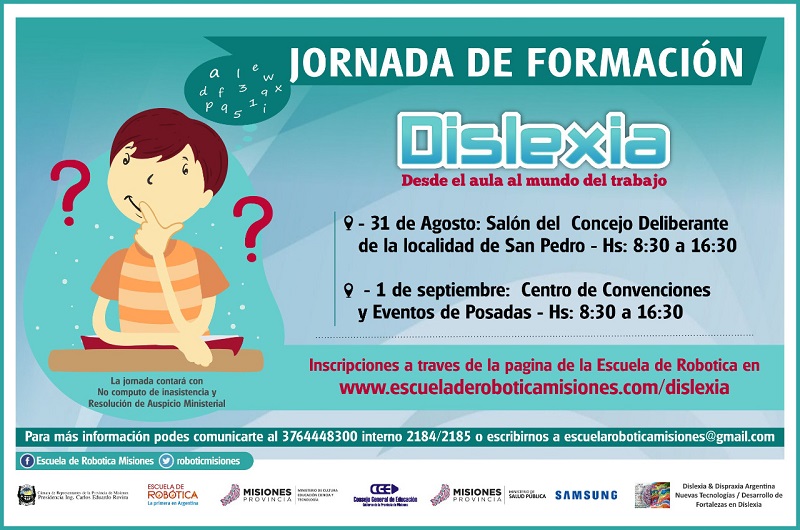 Jornadas de Formación Dislexia "desde el aula al mundo del trabajo"