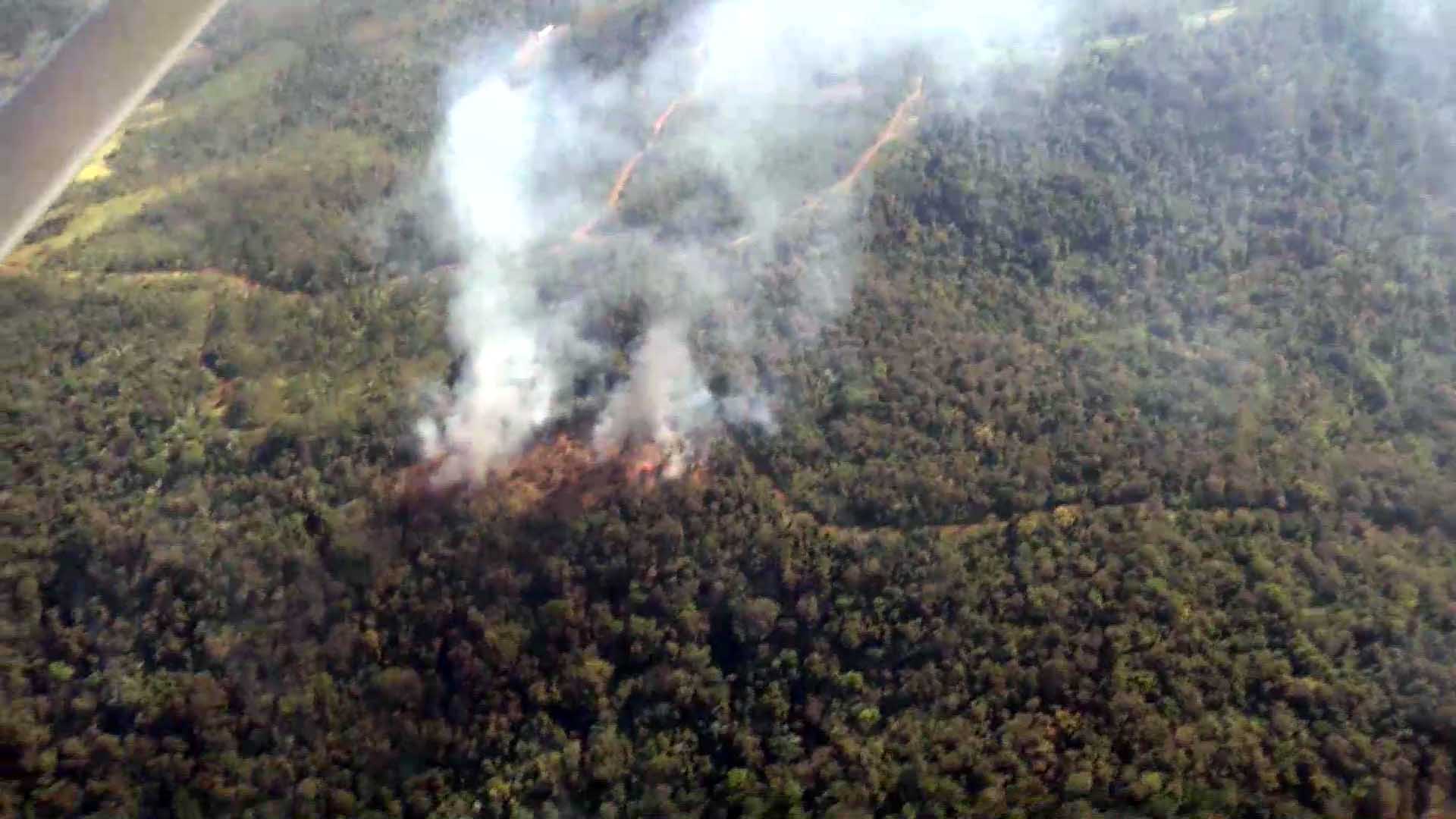 Fuego rural: en el primer vuelo vigía detectaron 70 focos activos