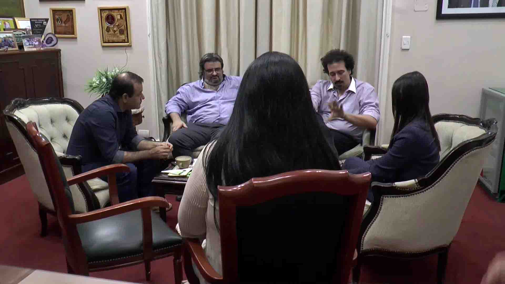 Herrera Ahuad recibió a representantes de la Fundación Lasalle