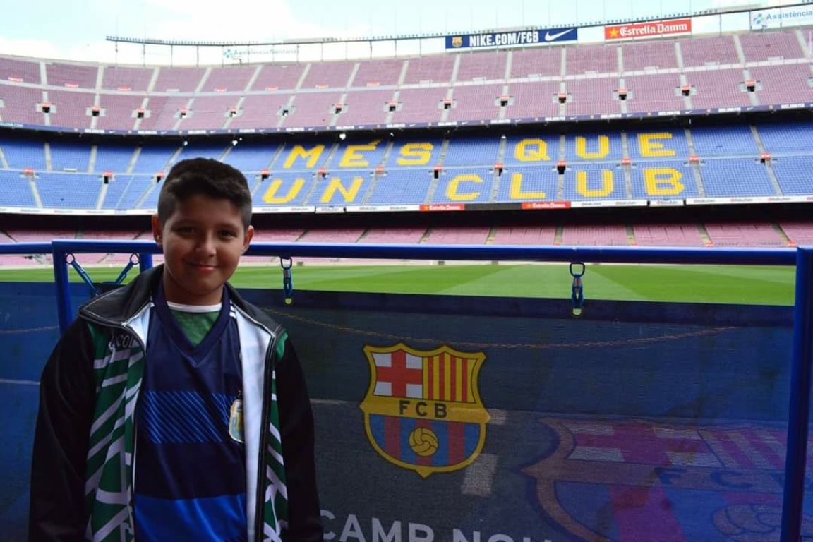 Sueño cumplido: los chicos del Club Guacurarí conocieron el Estadio de Barcelona