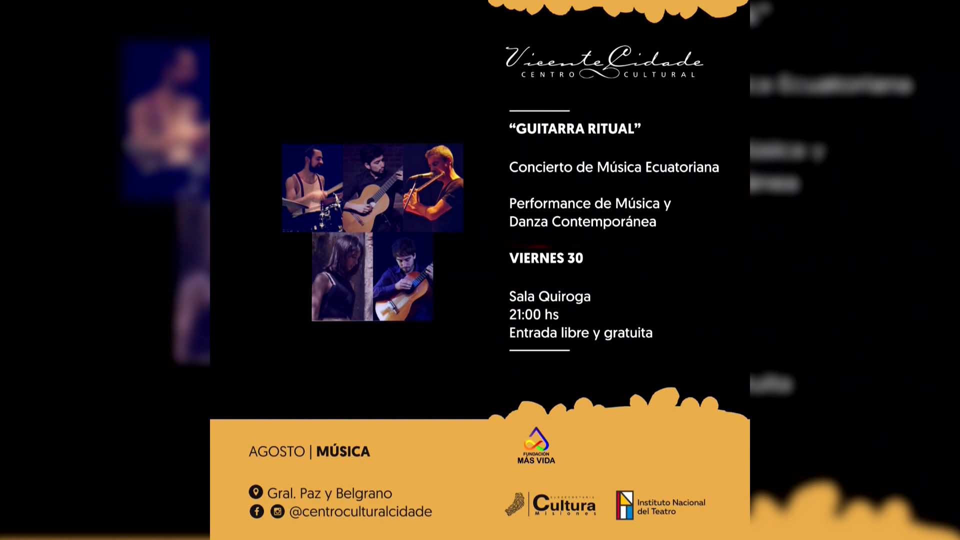 Guitarra Ritual en el Vicente Cidade 